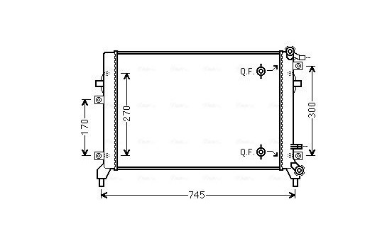 Kylare, motorkylning VN2326 Ava Quality Cooling