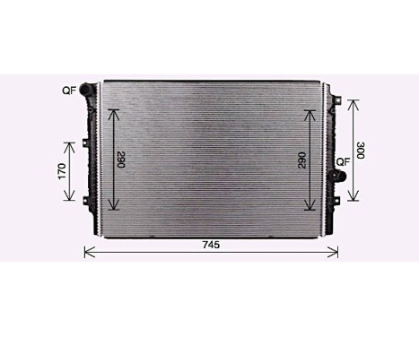 Kylare, motorkylning VN2414 Ava Quality Cooling