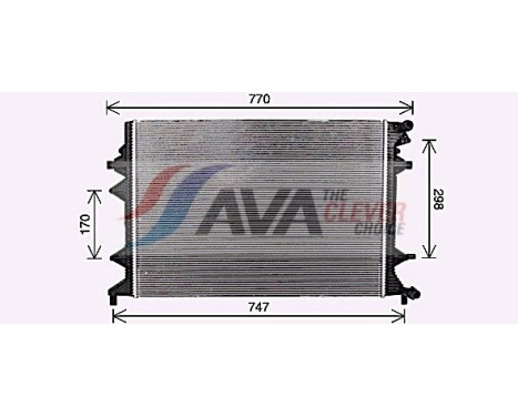 Kylare, motorkylning VN2415 Ava Quality Cooling, bild 2