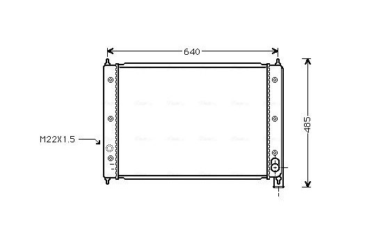 Kylare, motorkylning VNA2034 Ava Quality Cooling