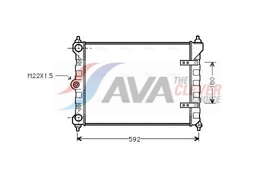 Kylare, motorkylning VNA2095 Ava Quality Cooling