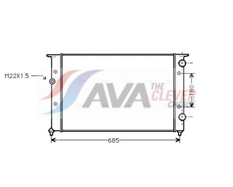 Kylare, motorkylning VNA2102 Ava Quality Cooling