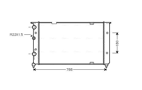 Kylare, motorkylning VNA2103 Ava Quality Cooling