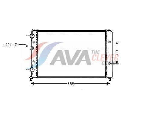 Kylare, motorkylning VNA2115 Ava Quality Cooling