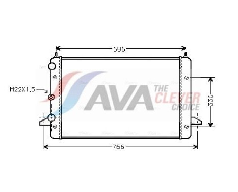 Kylare, motorkylning VNA2135 Ava Quality Cooling