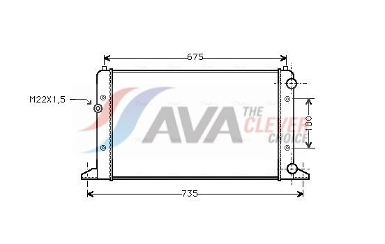 Kylare, motorkylning VNA2160 Ava Quality Cooling