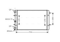 Kylare, motorkylning VNA2174 Ava Quality Cooling