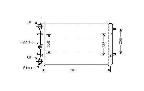 Kylare, motorkylning VNA2174 Ava Quality Cooling