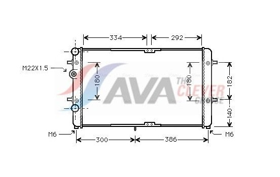Kylare, motorkylning VNA2180 Ava Quality Cooling
