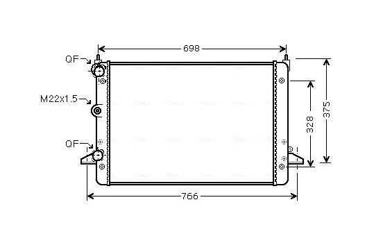 Kylare, motorkylning VNA2184 Ava Quality Cooling