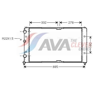 Kylare, motorkylning VNA2191 Ava Quality Cooling