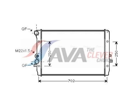Kylare, motorkylning VNA2193 Ava Quality Cooling