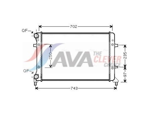 Kylare, motorkylning VNA2205 Ava Quality Cooling