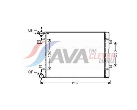Kylare, motorkylning VNA2283 Ava Quality Cooling