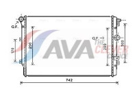 Kylare, motorkylning VNA2324 Ava Quality Cooling