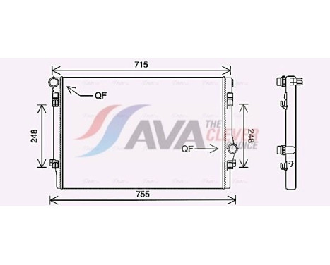 Kylare, motorkylning VNA2336 Ava Quality Cooling