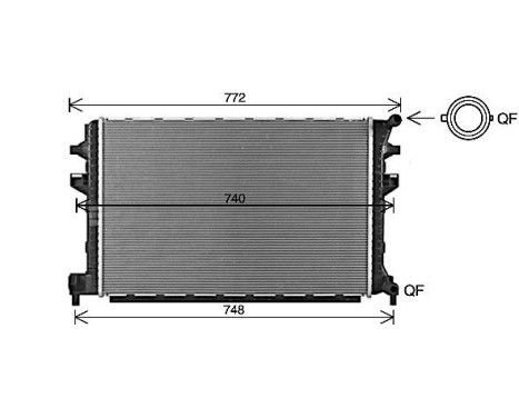 Kylare, motorkylning VNA2383 Ava Quality Cooling