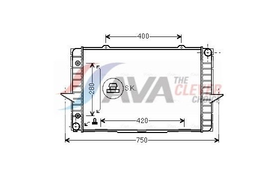 Kylare, motorkylning VO2064 Ava Quality Cooling