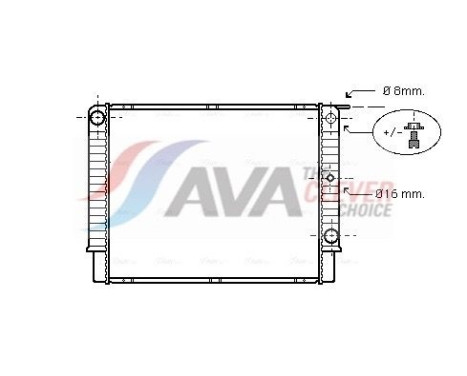 Kylare, motorkylning VO2087 Ava Quality Cooling