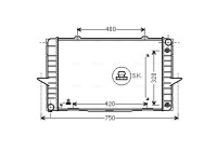 Kylare, motorkylning VO2092 Ava Quality Cooling