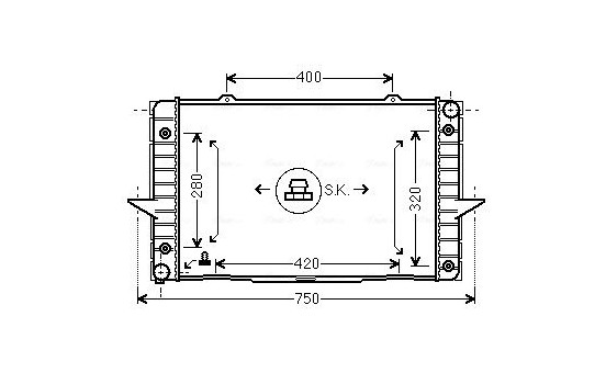 Kylare, motorkylning VO2093 Ava Quality Cooling