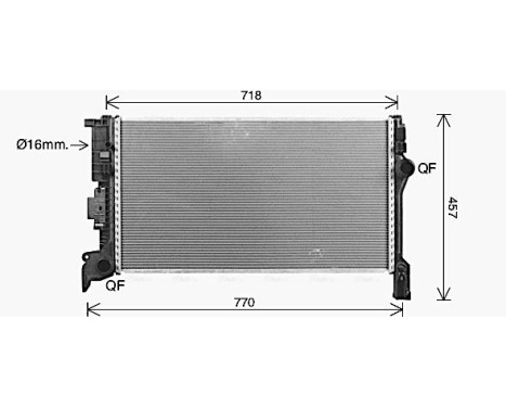 Kylare, motorkylning VO2304 Ava Quality Cooling