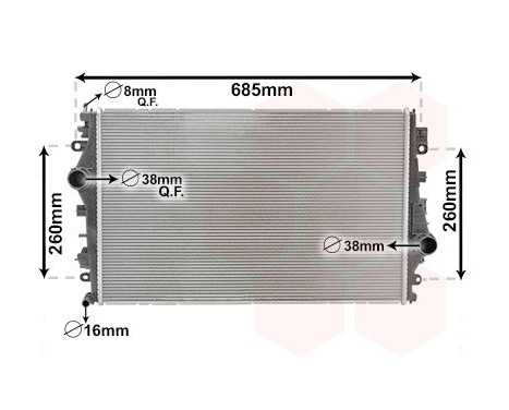 radiator 01012700 International Radiators