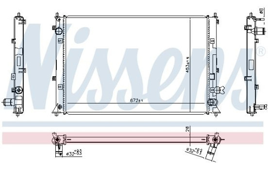 Radiator 606297 Nissens