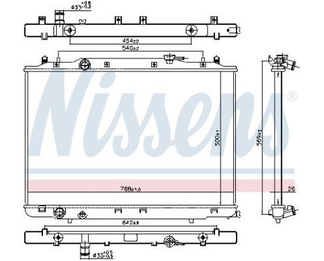 Radiator 606314 Nissens