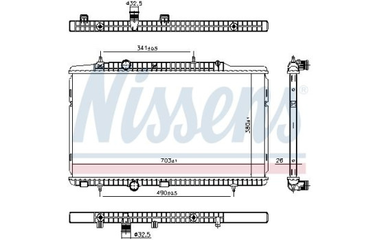Radiator 606405 Nissens