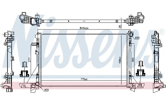 Radiator 606411 Nissens