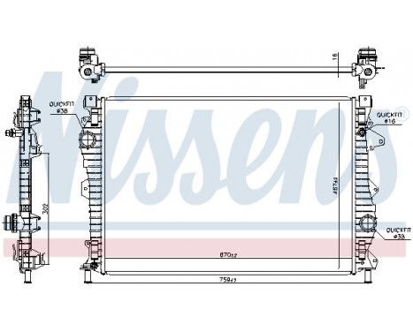 Radiator 606681 Nissens, bild 5