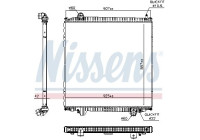 Radiator 606691 Nissens