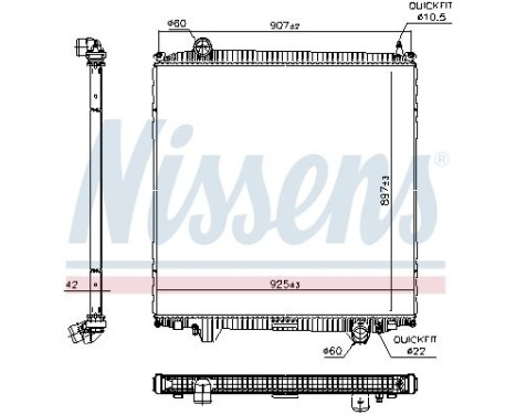 Radiator 606691 Nissens