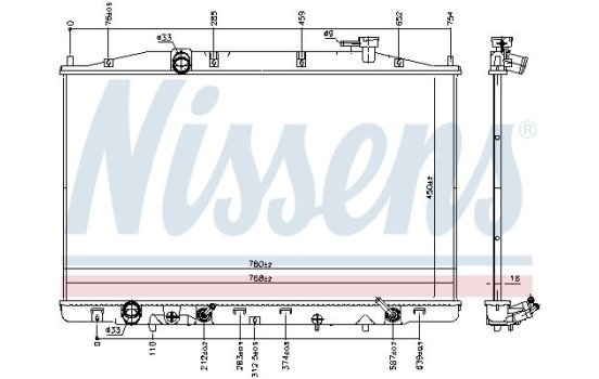 Radiator 606769 Nissens