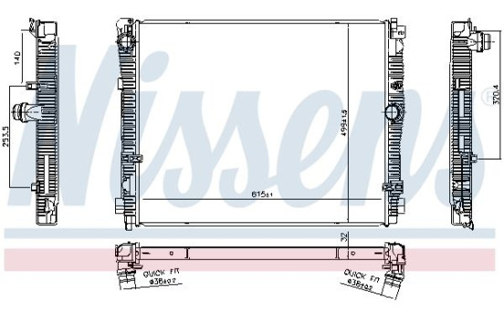 Radiator 606783 Nissens
