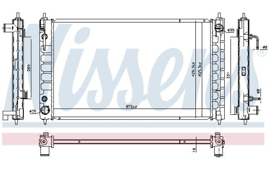 Radiator 606790 Nissens