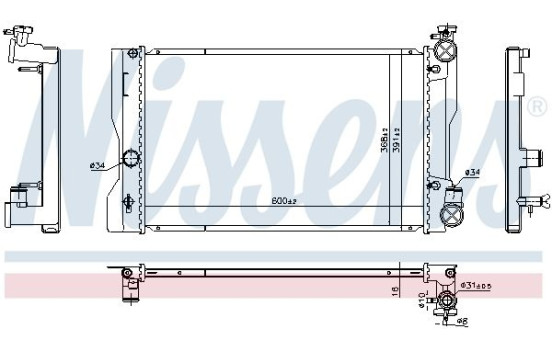 Radiator 606798 Nissens