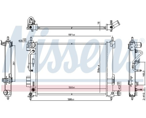 Radiator 606804 Nissens