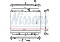 Radiator 606827 Nissens