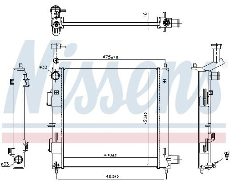 Radiator 606865 Nissens