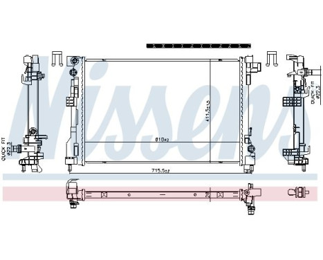 Radiator 606869 Nissens