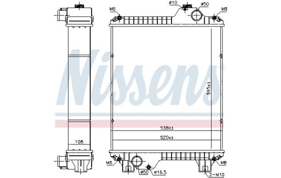 Radiator 606931 Nissens