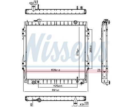 Radiator 606946 Nissens