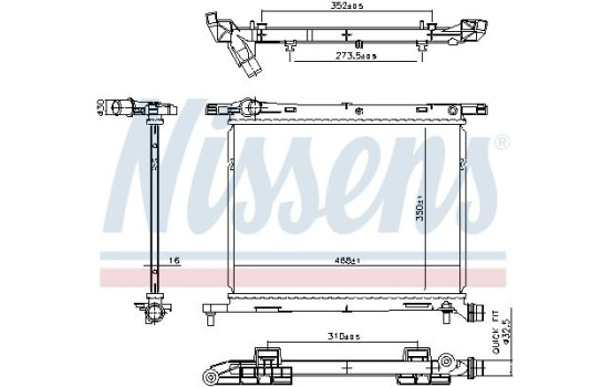 Radiator 607029 Nissens