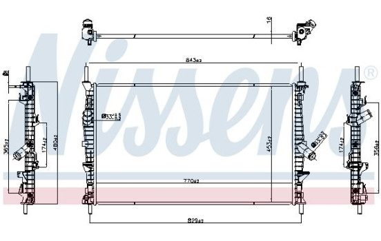 Radiator 607191 Nissens, bild 5