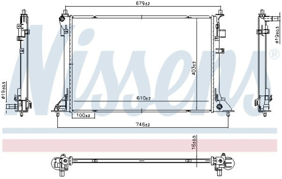 Radiator 607220 Nissens, bild 5