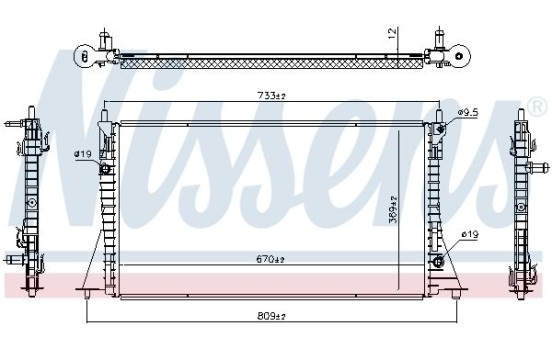 Radiator 607224 Nissens