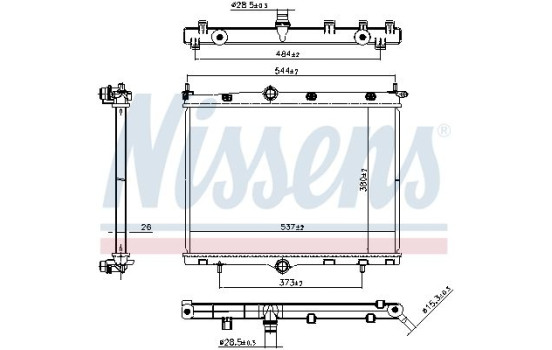 Radiator 607246 Nissens