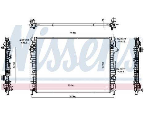Radiator 607254 Nissens